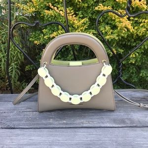 vintage green crossbody bag